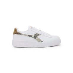 Trampki damskie DIADORA GAME P STEP REPTILE. Białe trampki Diadora, bez wzorów, z materiału, bez zapięcia. Za 119.99 zł.