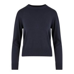 Bluza Damska Dzianinowa Z Okrągłym Dekoltem. Niebieskie bluzy Urban Classics, xs, bez wzorów, z dzianiny, bez kaptura. Za 120.99 zł.