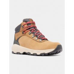 Wodoodporne buty turystyczne damskie Columbia Newton Wander. Brązowe buty trekkingowe Columbia, bez wzorów, bez zapięcia. W wyprzedaży za 415.20 zł.