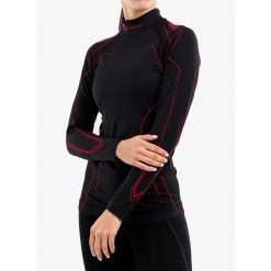 Bluza termoaktywna damska Brubeck Cooler L/S. Czarne bielizna termoaktywna damska Brubeck, l, bez wzorów, bez kaptura, rowerowe. Za 151.99 zł.