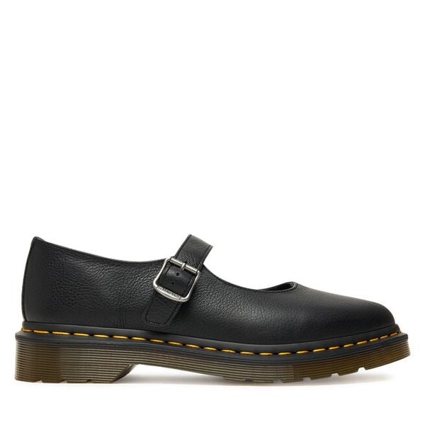 Półbuty Dr. Martens. Czarne półbuty wsuwane Dr Martens, bez wzorów, bez obcasa, na płaskiej podeszwie. Za 559.99 zł.