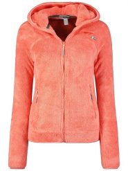 Geographical Norway Kurtka polarowa "Upalood" w kolorze łososiowym rozmiar: XL. Pomarańczowe kurtki Geographical Norway, xl, bez wzorów, z polaru, bez kaptura. Za 104.89 zł.