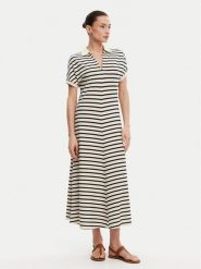 Tommy Hilfiger Sukienka codzienna WW0WW44514 Beżowy Regular Fit. Brązowe sukienki Tommy Hilfiger, na co dzień, xxs, bez wzorów, z bawełny, bez kołnierzyka, bez ramiączek, proste. Za 399.99 zł.