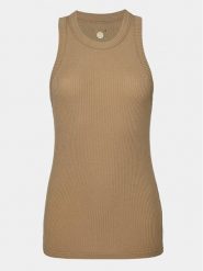 Athlecia Top Lankae W Top EA231328 Beżowy Regular Fit. Brązowe topy Athlecia, bez wzorów, z bawełny, bez kołnierzyka, bez ramiączek. Za 139.99 zł.