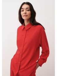 More & More Bluzka w kolorze czerwonym rozmiar: 40. Czerwone bluzki More & More, bez wzorów, bez kołnierzyka, bez ramiączek. Za 135.81 zł.