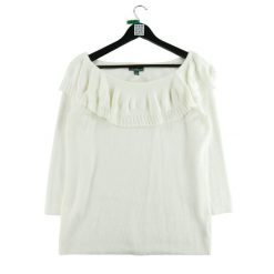 Second life - Damski beżowy sweter - Stan bardzo dobry. Brązowe swetry Ralph Lauren, bez wzorów, bez ramiączek. Za 148.01 zł.