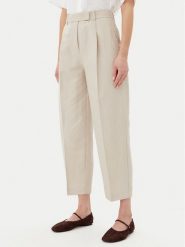 Tommy Hilfiger Spodnie materiałowe WW0WW45461 Beżowy Tapered Fit. Brązowe spodnie materiałowe Tommy Hilfiger, bez wzorów, z materiału. Za 459.99 zł.