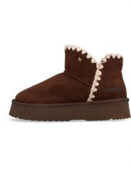Wrangler Botki zimowe "Elsa" w kolorze brązowym rozmiar: 39. Brązowe botki Wrangler, bez wzorów, bez obcasa, na platformie, bez zapięcia. Za 175.67 zł.