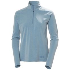 Bluza damska z zamkiem 1/2 Helly Hansen Tyri. Niebieskie bluzy Helly Hansen, bez wzorów, bez ramiączek, bez kaptura. Za 363.00 zł.