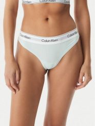Calvin Klein Underwear Stringi LV00QF8518 Zielony jasny. Zielone stringi Calvin Klein Underwear, bez wzorów, z bawełny. Za 99.99 zł.