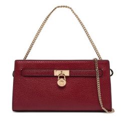 Torebka MICHAEL Michael Kors. Czerwone kopertówki MICHAEL Michael Kors, bez wzorów, wizytowe, bez dodatków. Za 879.99 zł.