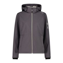 Kurtka damska turystyczna CMP 39A5006. Szare kurtki przejściowe sportowe CMP, l, bez wzorów, z softshellu, bez kaptura, trekkingowe. Za 340.00 zł.