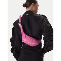 Nerka LOVE MOSCHINO. Czarne nerki i saszetki Love Moschino, bez wzorów, bez dodatków. Za 919.99 zł.