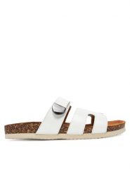 Lasocki Klapki GRD-22010-02 Biały. Białe klapki Lasocki, bez wzorów, ze skóry, bez obcasa, bez zapięcia. Za 139.99 zł.