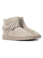 ISLAND BOOT Botki zimowe "Eolia" w kolorze beżowym rozmiar: 39. Brązowe botki Island Boot, bez wzorów, bez obcasa, bez zapięcia. Za 180.95 zł.