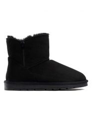 ISLAND BOOT Botki zimowe "Zarela" w kolorze czarnym rozmiar: 37. Czarne botki Island Boot, bez wzorów, z materiału, bez obcasa, bez zapięcia. Za 122.09 zł.