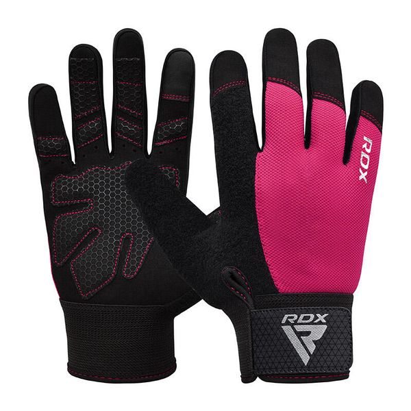 Rękawiczki RDX W1F Full Finger. Czerwone rękawiczki RDX SPORTS, bez wzorów, sportowe. Za 69.99 zł.
