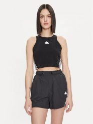 Adidas Top Future Icons 3-Stripes IP1572 Czarny Slim Fit. Czarne topy adidas, xs, bez wzorów, z bawełny, bez kołnierzyka, bez ramiączek. Za 89.99 zł.