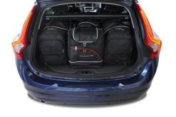 Torby Do Bagażnika Volvo V60 2010-2018 4Szt Kjust. Czarne torby podróżne KJUST, bez wzorów, z kauczuku. Za 1,233.00 zł.