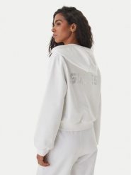 Guess Bluza V6GQ15 K3093 Biały Regular Fit. Białe bluzy Guess, xs, z aplikacjami, z syntetyku, bez kaptura. Za 394.99 zł.