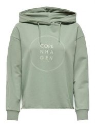 JDY Bluza w kolorze zielonym rozmiar: S. Zielone bluzy JDY, s, bez wzorów, z bawełny, bez ramiączek, z kapturem. Za 105.38 zł.