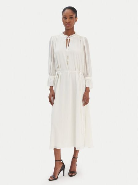 JOOP! Sukienka codzienna Dinah2 30100718 Écru Regular Fit. Sukienki Joop!, na co dzień, bez wzorów, z syntetyku, bez kołnierzyka, bez ramiączek, proste. Za 1,229.00 zł.