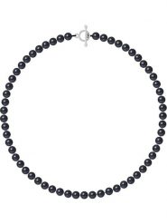 Pearline Naszyjnik perłowy w kolorze tahiti - dł. 42 cm rozmiar: onesize. Niebieskie naszyjniki Pearline, z materiału, z perłą, srebrne. Za 252.99 zł.