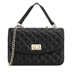 Torebka Badura. Czarne listonoszki Badura, bez wzorów, bez dodatków. Za 199.99 zł.