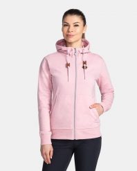 Damska bluza bez kaptura Kilpi TARALI-W. Czerwone bluzy z kapturem Kilpi, bez wzorów, z bawełny, bez kaptura. Za 179.35 zł.