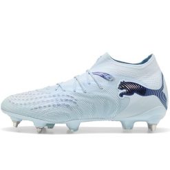 Buty Piłkarskie Puma Future 9 Ultimate Mxsg Dorośli. Niebieskie buty treningowe Puma, bez wzorów, z dzianiny, bez zapięcia, do piłki nożnej. Za 928.99 zł.