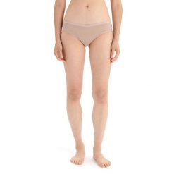 Figi Termoaktywne Damskie Icebreaker Women Siren Hipkini. Brązowe bielizna termoaktywna damska Icebreaker, bez wzorów. Za 149.99 zł.