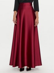 Rinascimento Spódnica maxi CFC0119875003 Bordowy Regular Fit. Czerwone spódnice Rinascimento, s, bez wzorów, z syntetyku, maxi. Za 339.99 zł.