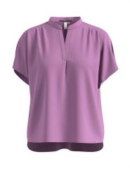 S.Oliver Bluzka w kolorze fiołkowym rozmiar: 40. Różowe bluzki S.Oliver, s, bez wzorów, z wiskozy, bez kołnierzyka, bez ramiączek. Za 96.95 zł.