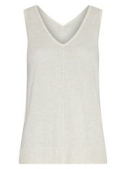 MOSS COPENHAGEN Top "Rini Kobra" w kolorze kremowym rozmiar: S/M. Brązowe topy Moss Copenhagen, m, bez wzorów, bez kołnierzyka, bez ramiączek. Za 104.95 zł.