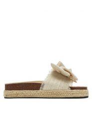 DeeZee Espadryle 92529 Beżowy. Brązowe espadryle DeeZee, bez wzorów, z materiału, bez obcasa. Za 119.99 zł.