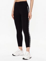 DKNY Sport Legginsy DP2P1939 Czarny Classic Fit. Czarne legginsy DKNY Sport, bez wzorów, z bawełny, sportowe. Za 159.99 zł.
