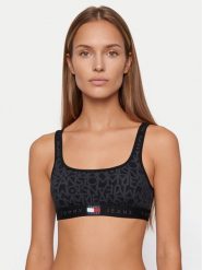 Tommy Hilfiger Góra od bikini UW0UW06585 Czarny. Czarne bikini Tommy Hilfiger, bez wzorów, z syntetyku. Za 209.99 zł.