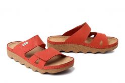 INBLU CX-04KU 013 arancio, klapki damskie. Brązowe klapki Inblu, bez wzorów, ze skóry, bez obcasa, bez zapięcia. Za 137.90 zł.