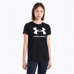 Koszulka Damska T-Shirt Damski Sportowy Under Armour Graphic Sscxxl 001 Xxl. Czarne t-shirty sportowe Under Armour, xxl, bez wzorów, bez ramiączek, do biegania. Za 129.99 zł.