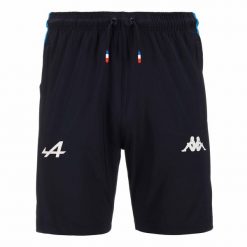 Szorty dla dzieci Alpine F1 Adrin 2024. Czarne szorty Kappa, bez wzorów, eleganckie. W wyprzedaży za 183.40 zł.