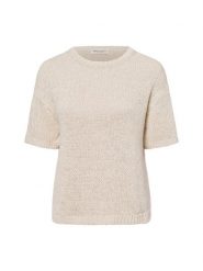 Marc O'Polo sweter z dzianiny z krótkim rękawem Kobiety beżowy, XL. Brązowe swetry Marc O'Polo, xl, bez wzorów, z bawełny, eleganckie, bez ramiączek. Za 559.95 zł.