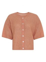 MOSS COPENHAGEN Kardigan w kolorze karmelowym rozmiar: XS/S. Brązowe swetry Moss Copenhagen, s, bez wzorów, z wełny, bez ramiączek. Za 234.95 zł.