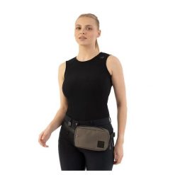 Damski tank top ANKY ATC261302. Czarne topy ANKY, bez wzorów, sportowe, bez kołnierzyka, bez ramiączek. Za 283.50 zł.