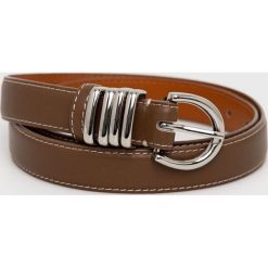 Answear Lab pasek skórzany damski kolor brązowy. Brązowe paski Answear Lab, bez wzorów. W wyprzedaży za 51.99 zł.