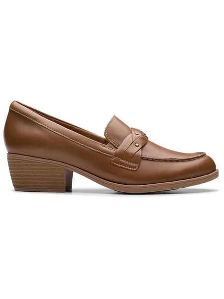 Clarks Skórzane mokasyny "Charlten Echo" w kolorze jasnobrązowym rozmiar: 37. Brązowe mokasyny Clarks, bez wzorów. Za 135.49 zł.