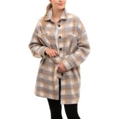 Kurtka Przejściowa Damska Luhta Halttula. Szare kurtki Luhta, bez wzorów, klasyczne, bez kaptura. W wyprzedaży za 599.20 zł.