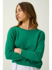 AUTHENTIC CASHMERE Kaszmirowy sweter "Goléon" w kolorze zielonym rozmiar: XL. Zielone swetry AUTHENTIC CASHMERE, xl, bez wzorów, z kaszmiru, bez ramiączek. Za 367.22 zł.