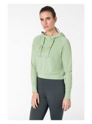 Super.natural Bluza "Liquid Flow" w kolorze jasnozielonym rozmiar: M. Zielone bluzy z kapturem super.natural, m, bez wzorów, z wełny, z kapturem. Za 252.99 zł.