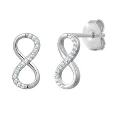Rafaela Donata Kolczyki Infinity Srebro wysokiej próby Srebrny 1 ct Damski. Szare kolczyki Rafaela Donata, z cyrkonią, srebrne. Za 169.99 zł.