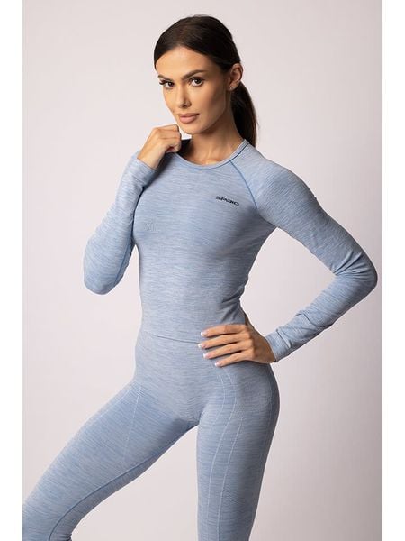 Spaio Koszulka sportowa "Melange" w kolorze błękitnym rozmiar: XL. Niebieskie t-shirty sportowe Spaio, xl, bez wzorów, z materiału, bez ramiączek, outdoorowe. Za 130.99 zł.